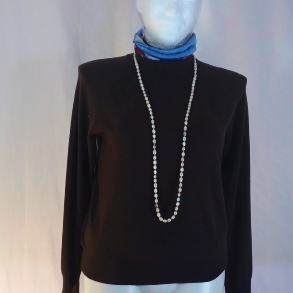 Hampshire studio womens top size L in a beautiful chocolate brown super soft
